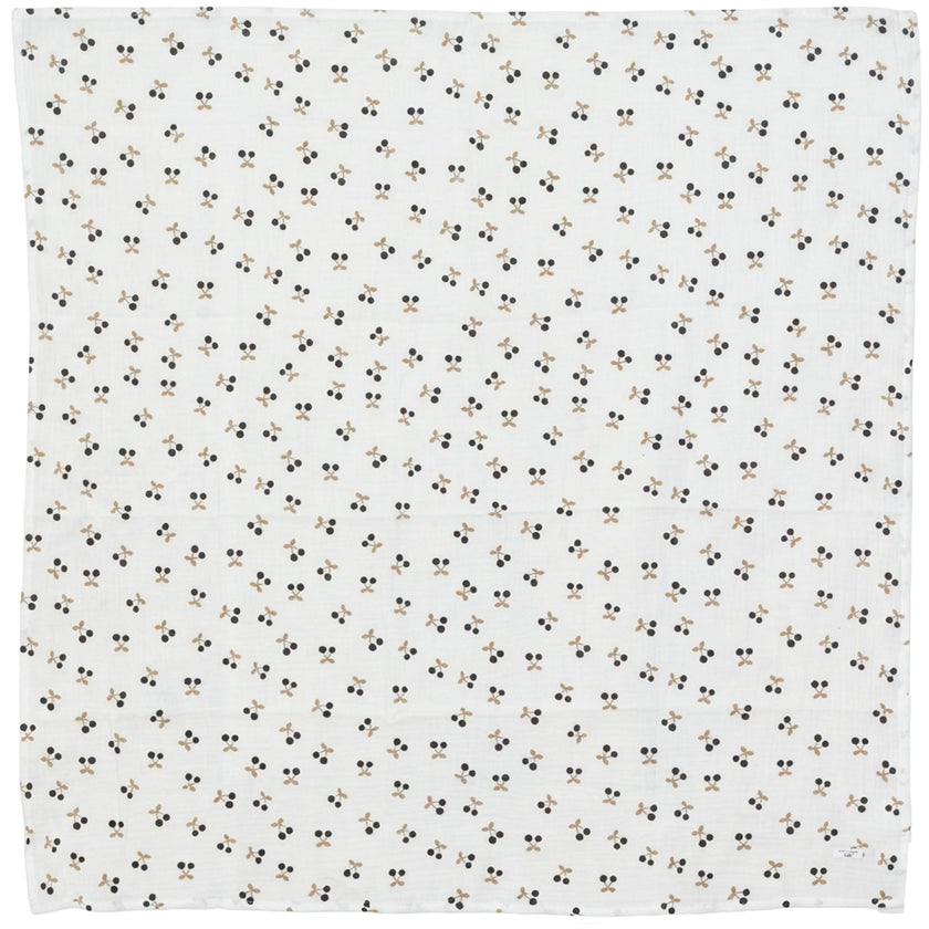 Cherry Print Crinkle Swaddle