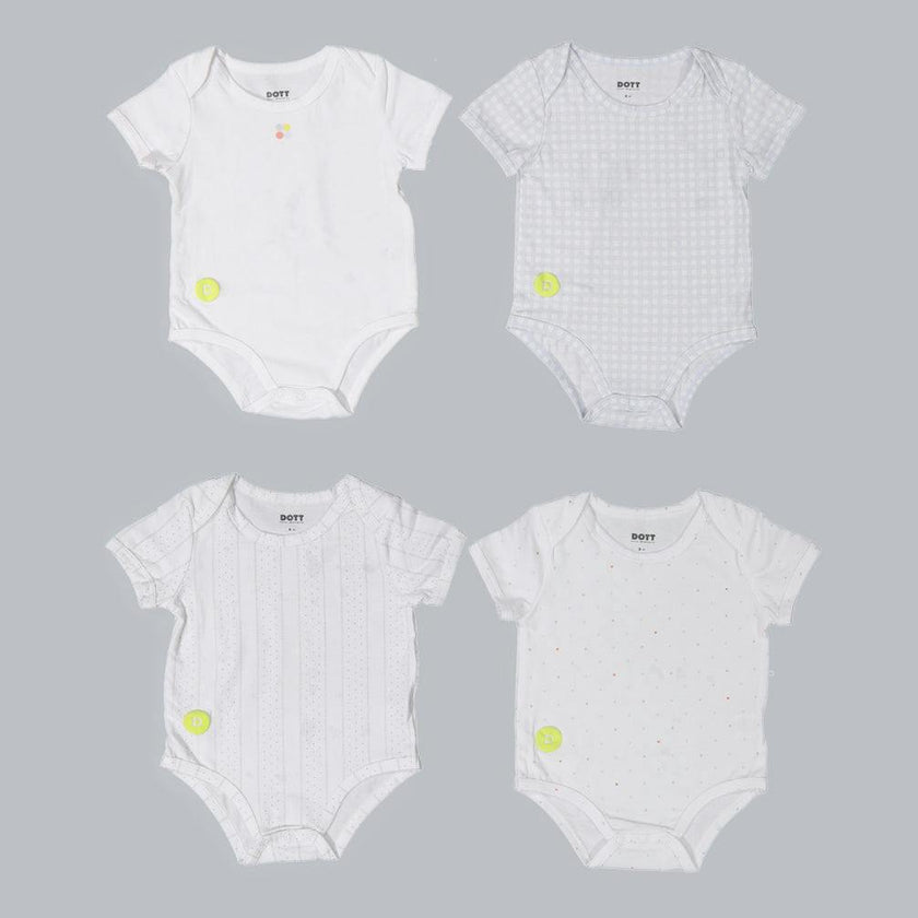 Baby Boy Short Sleeve 4pc Onesie Set