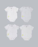 Baby Boy Short Sleeve 4pc Onesie Set