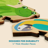 Bundle of Animal 2 in 1 Puzzles (Parrot, Elephant & Butterfly)