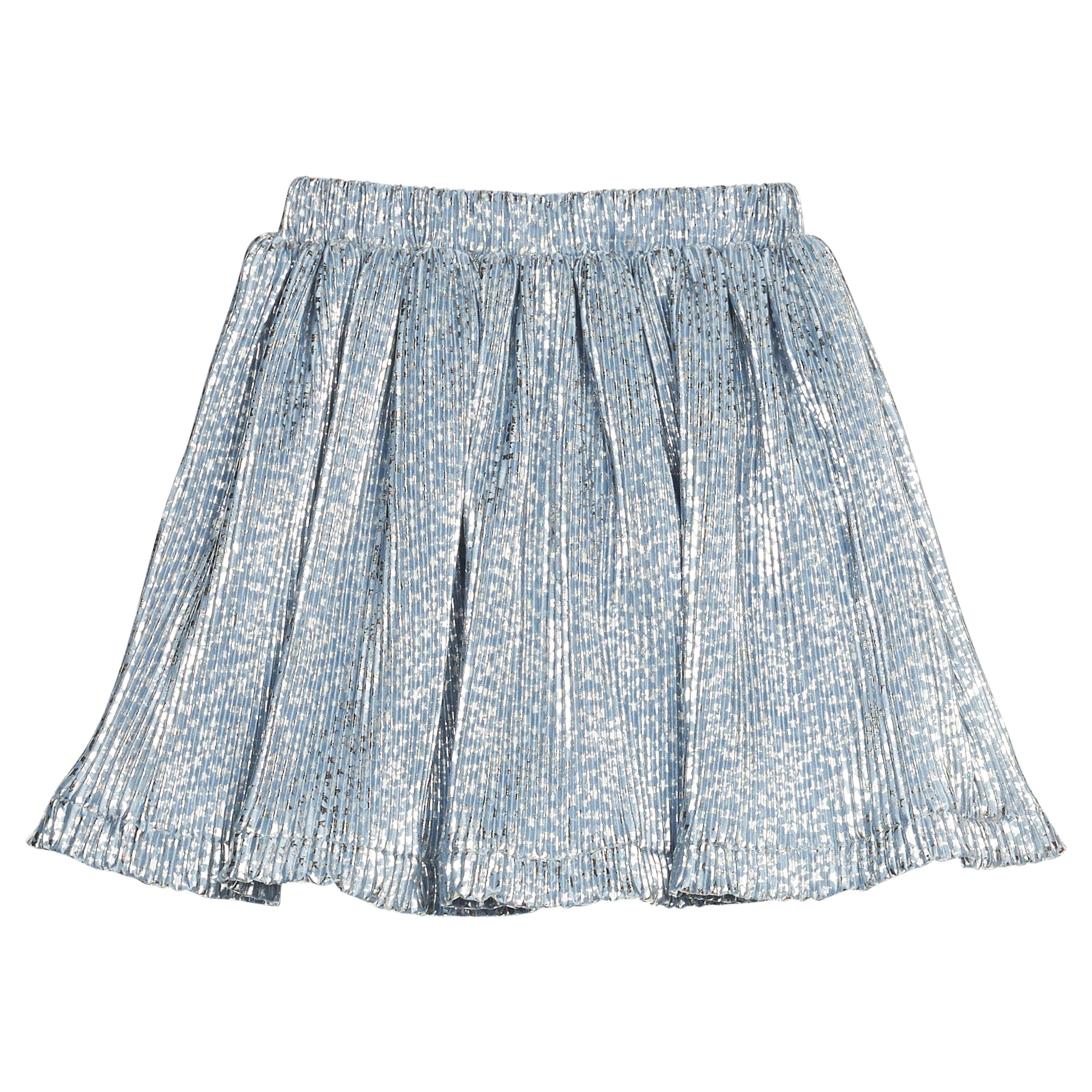 Circle Skort - Blue Crinkle Stars