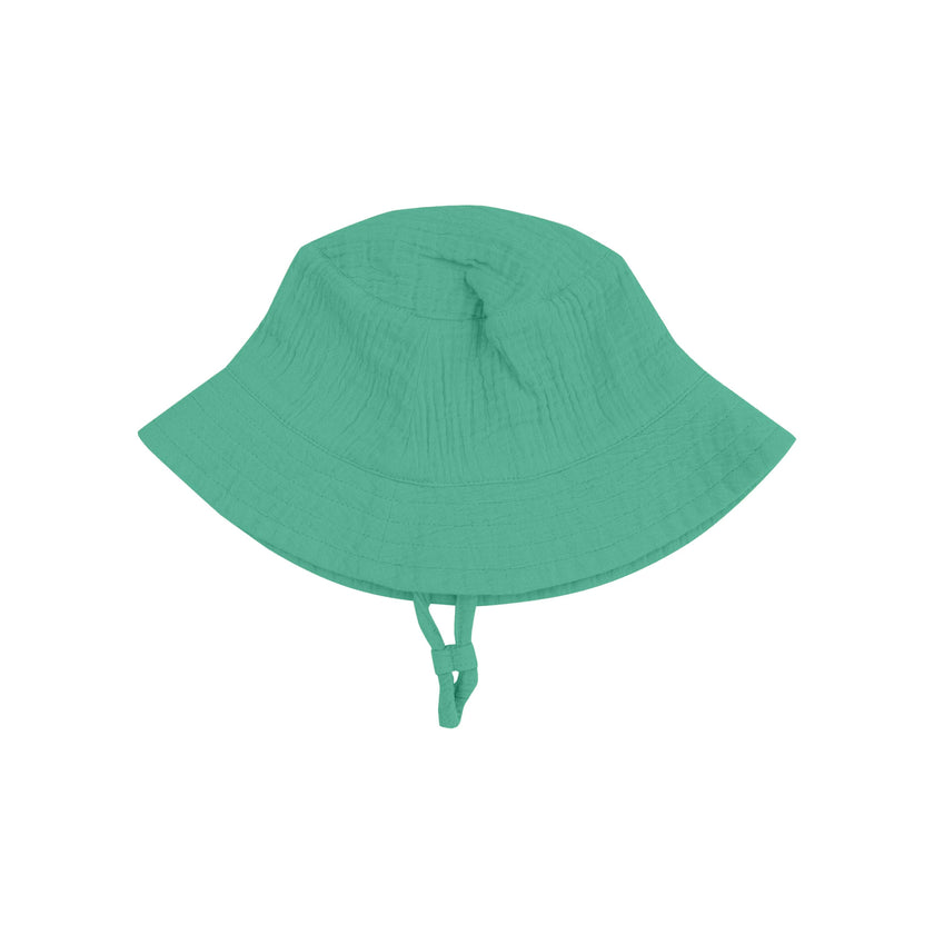 Solid Muslin Ming Green - Bucket Hat