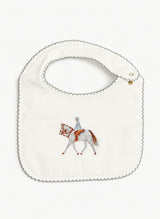 Baby Classic Bib - Embroidered Horse