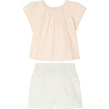BONPOINT Lacacia Vintage Lace Baby Set - Rose/White