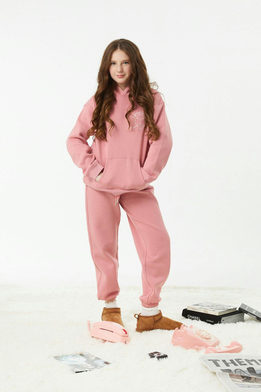 Jessie Rose Pink French Terry Jogger - Low Key