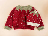 Strawberry Hat, Red and Cream