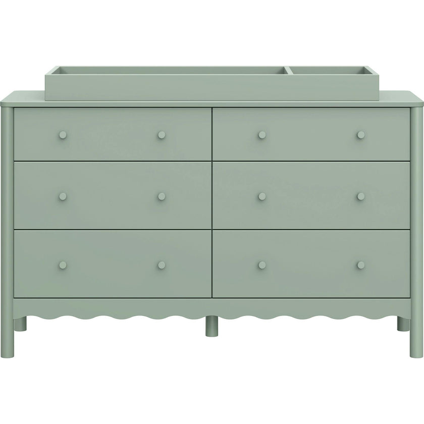 Swell 6-Drawer Assembled Dresser in Light Sage