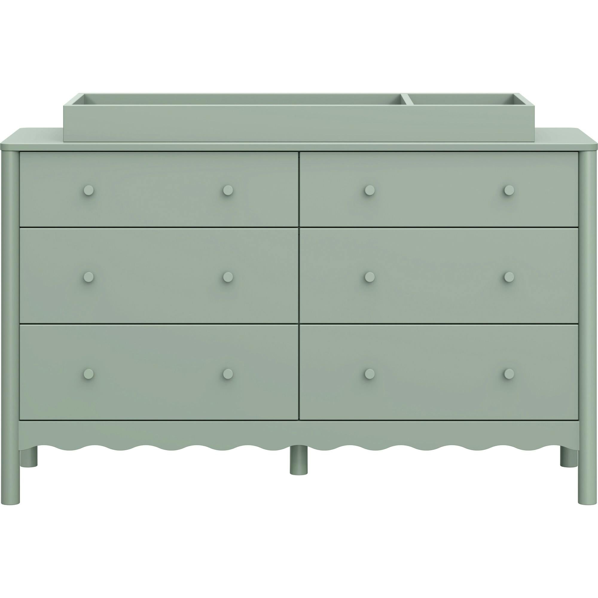 Swell 6-Drawer Assembled Dresser in Light Sage
