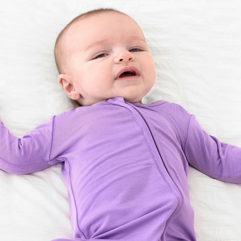 Lavender Bamboo Convertible Footie