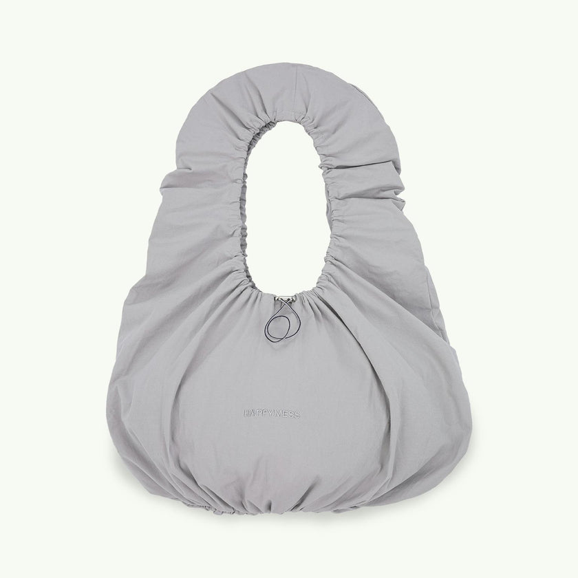 scrunchie bag - storm grey
