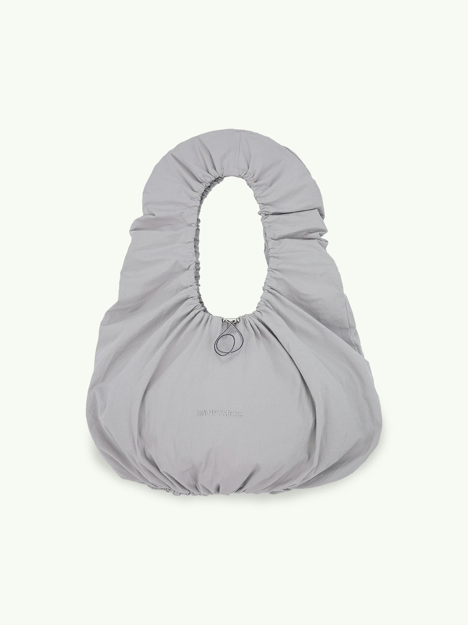 scrunchie bag - storm grey