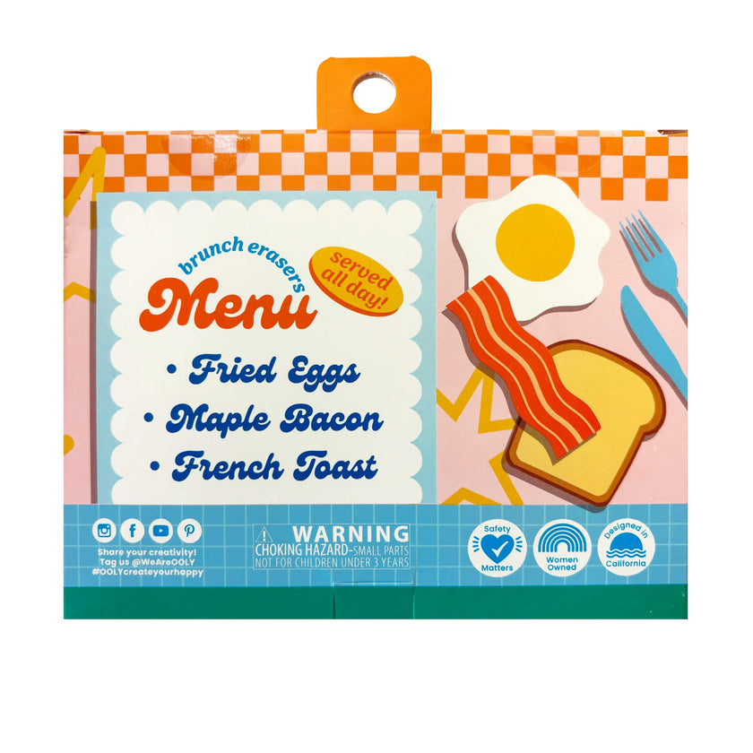Brunch Bunch Erasers - Set of 6
