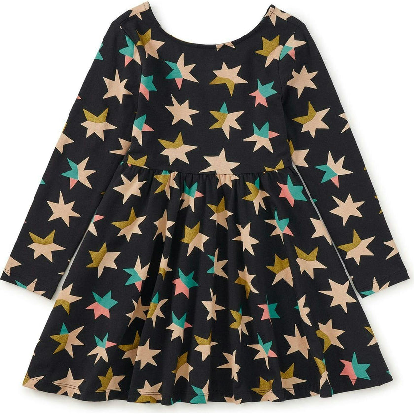 Printed Ballet Dress, Black