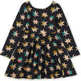 Printed Ballet Dress, Black