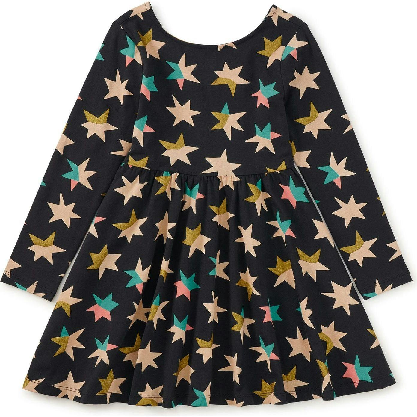 Printed Ballet Dress, Black
