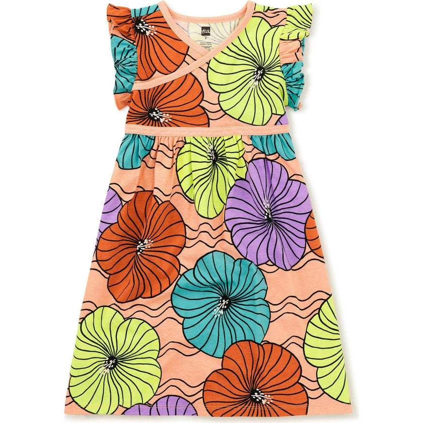 Wrap Neck Dress, Multi