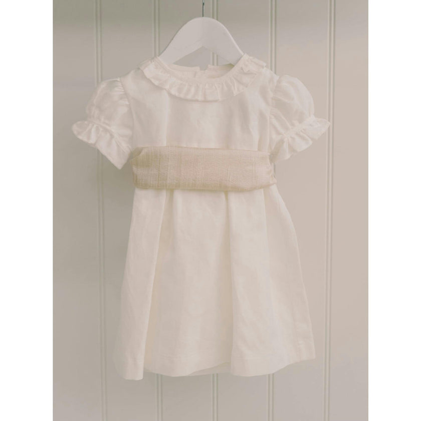 Vega Ceremony Baby Girl Set with Silk Sash