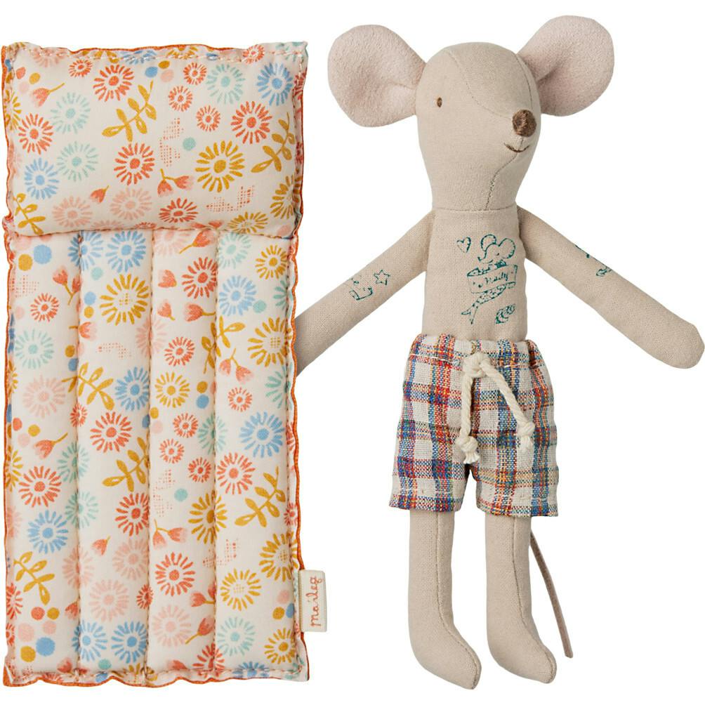 Beach mouse with air mattress, Dad - Flower