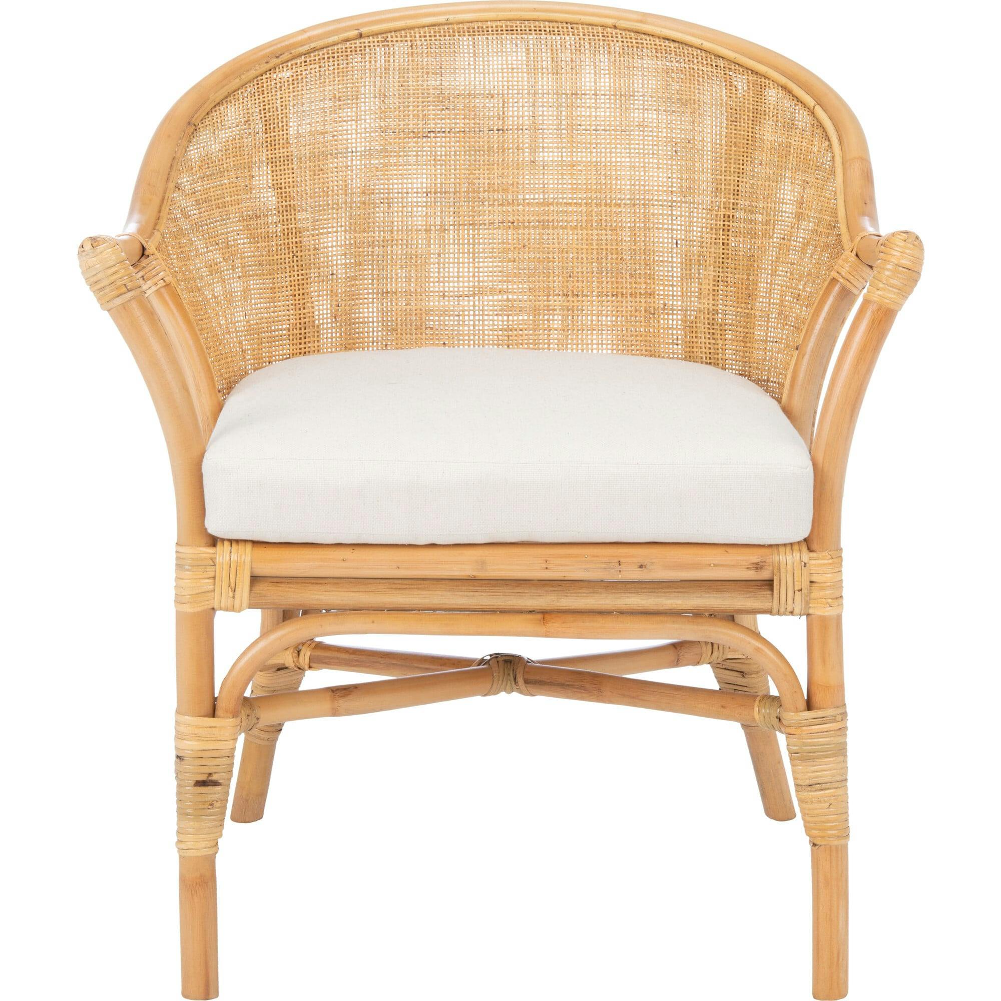 Dustin Rattan Accent Chair with Cushion