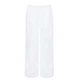 women's white schiffly beach pants