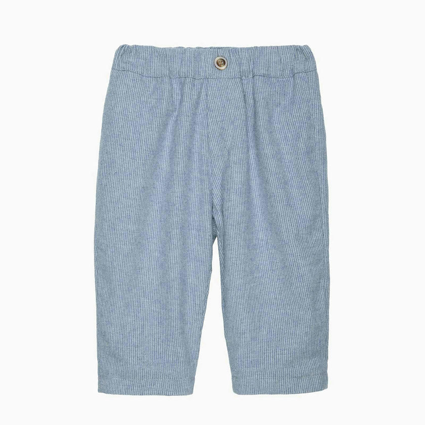 Baby Rafferty Pants in Pale Blue Stripe