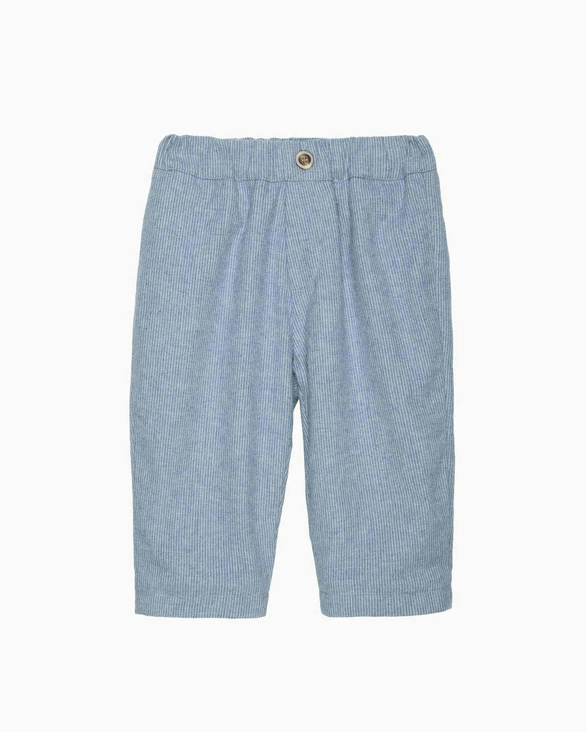 Baby Rafferty Pants in Pale Blue Stripe
