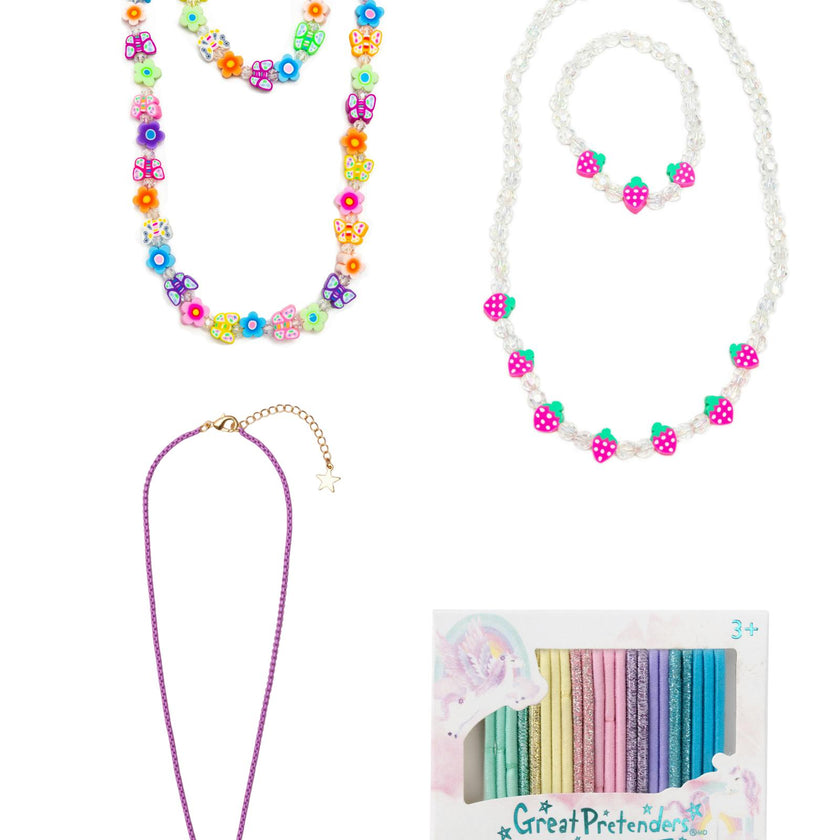 Boutique Beautiful Necklace and Hair Ties Bundle
