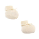 BONPOINT Cashmere Booties - Blanc Lait