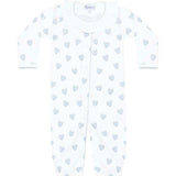 Blue Heart Print Converter Gown