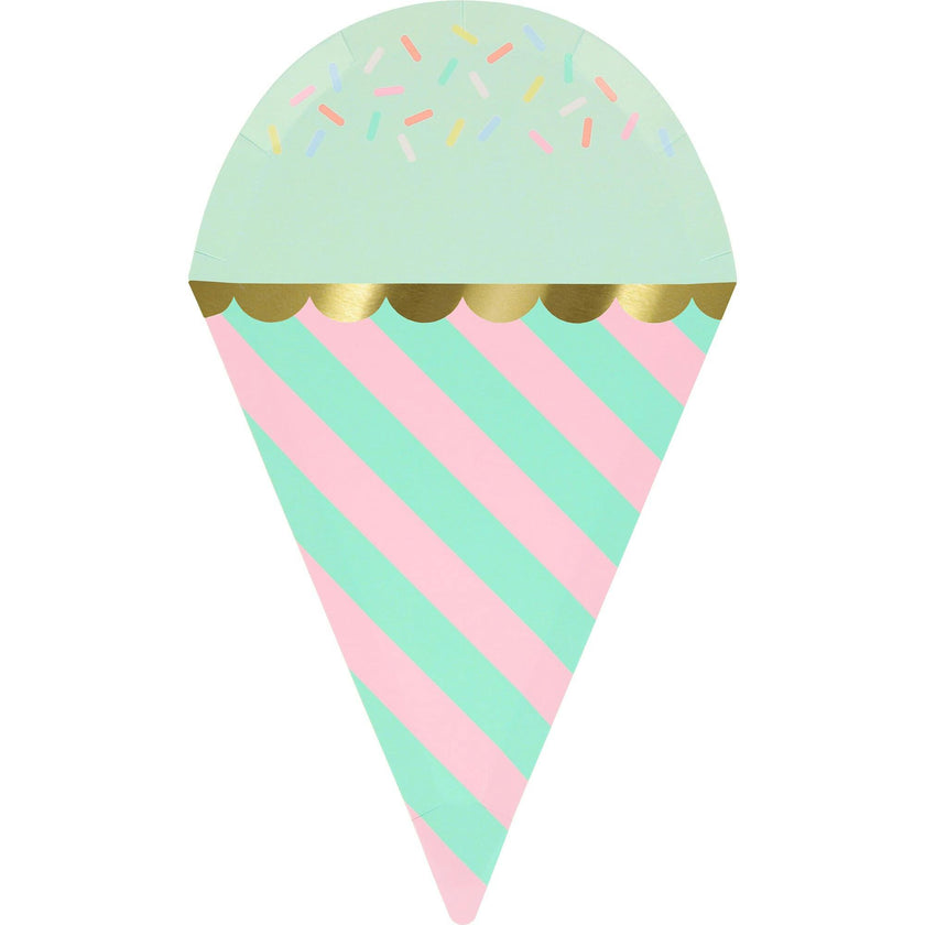 Ice Cream With Sprinkles Plates