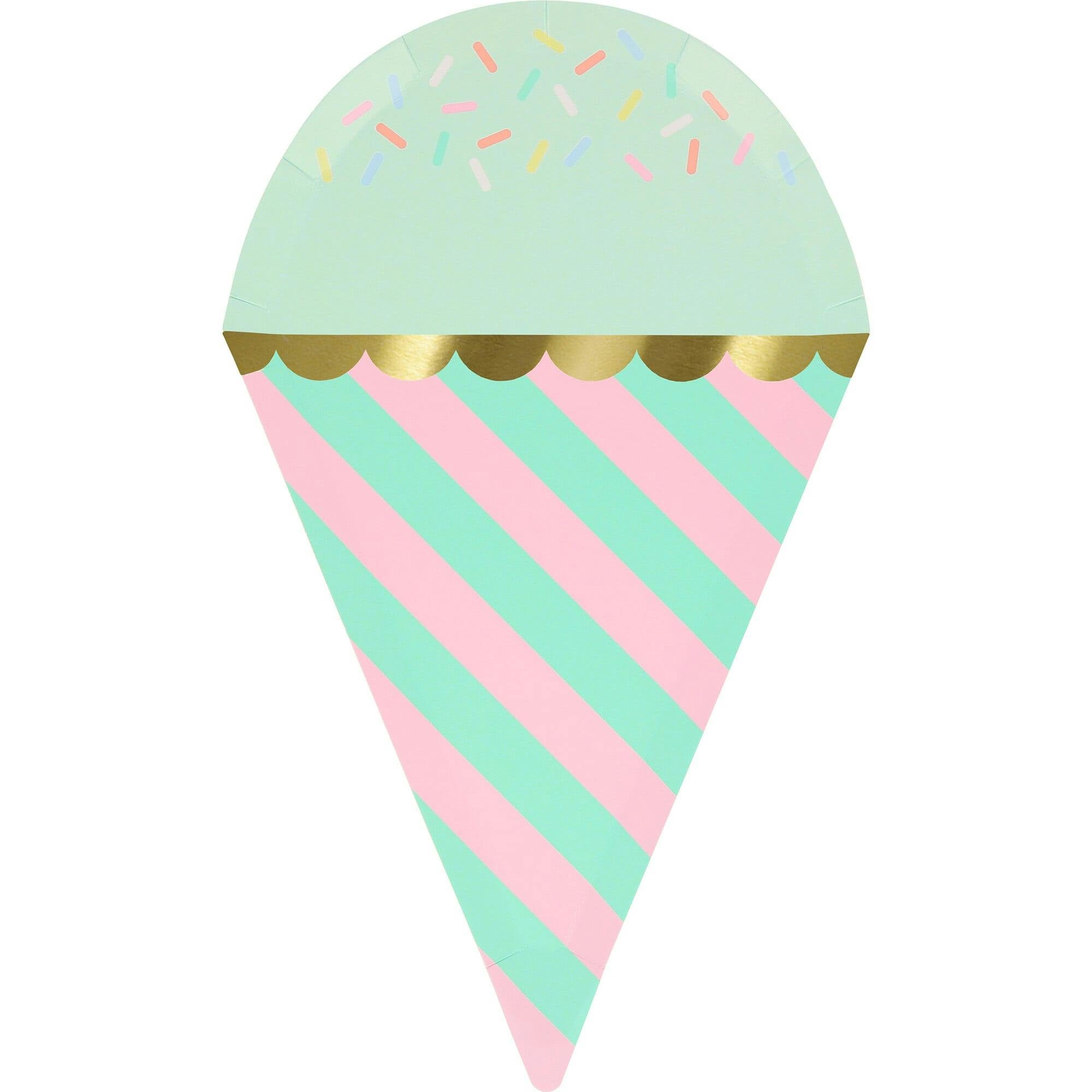 Ice Cream With Sprinkles Plates