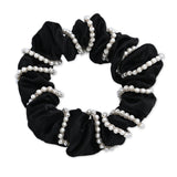 Pearl Accent Scrunchie Set