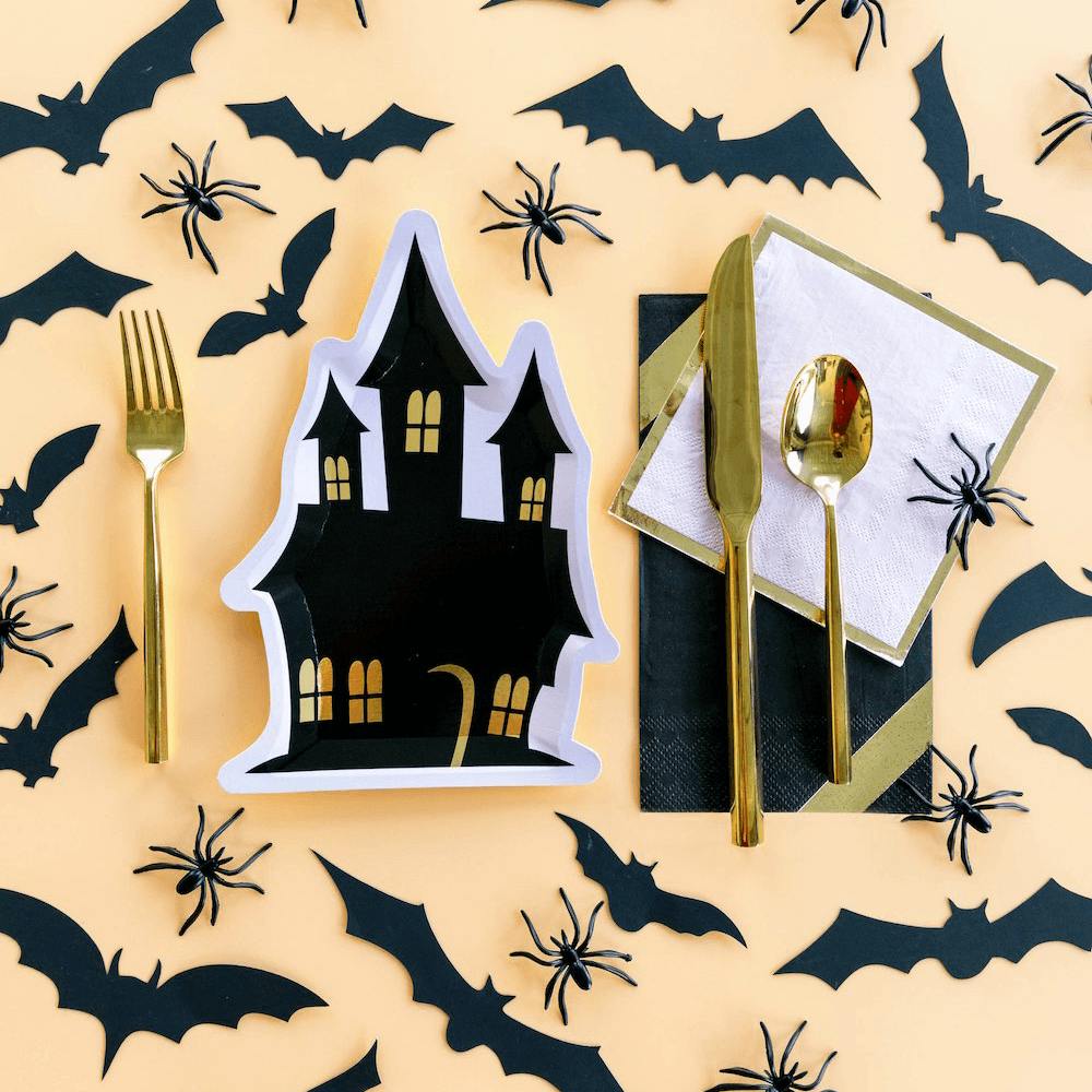 Haunted House Dessert Plates