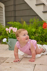 Louis Sunsuit - Red Windowpane