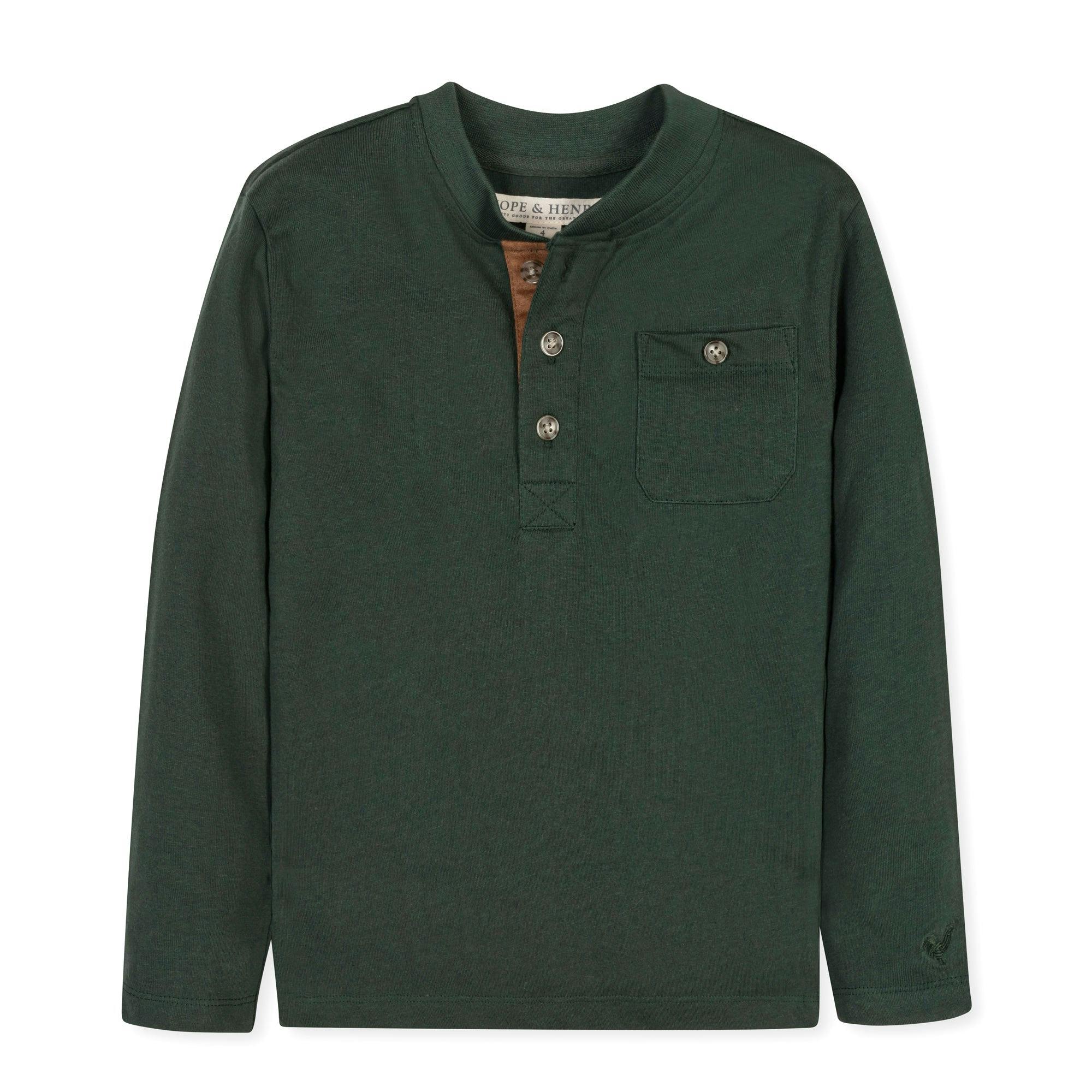 Organic Henley Pocket Tee