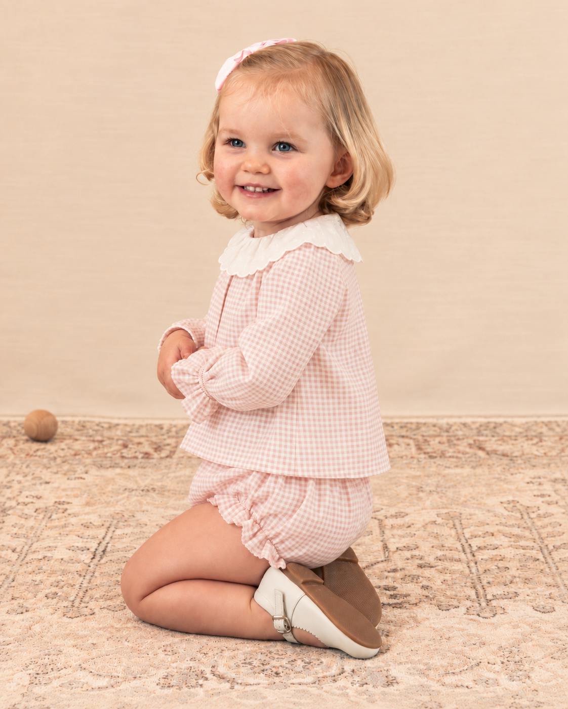Elodie Set Pink Vichy Twill