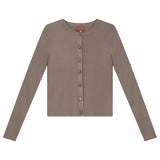 Cropped Knit Cardigan