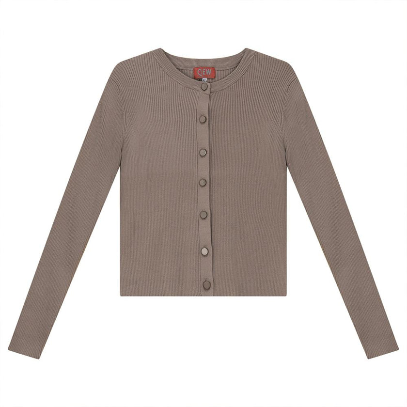 Cropped Knit Cardigan