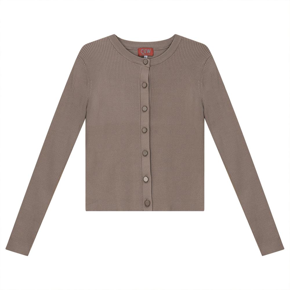 Cropped Knit Cardigan