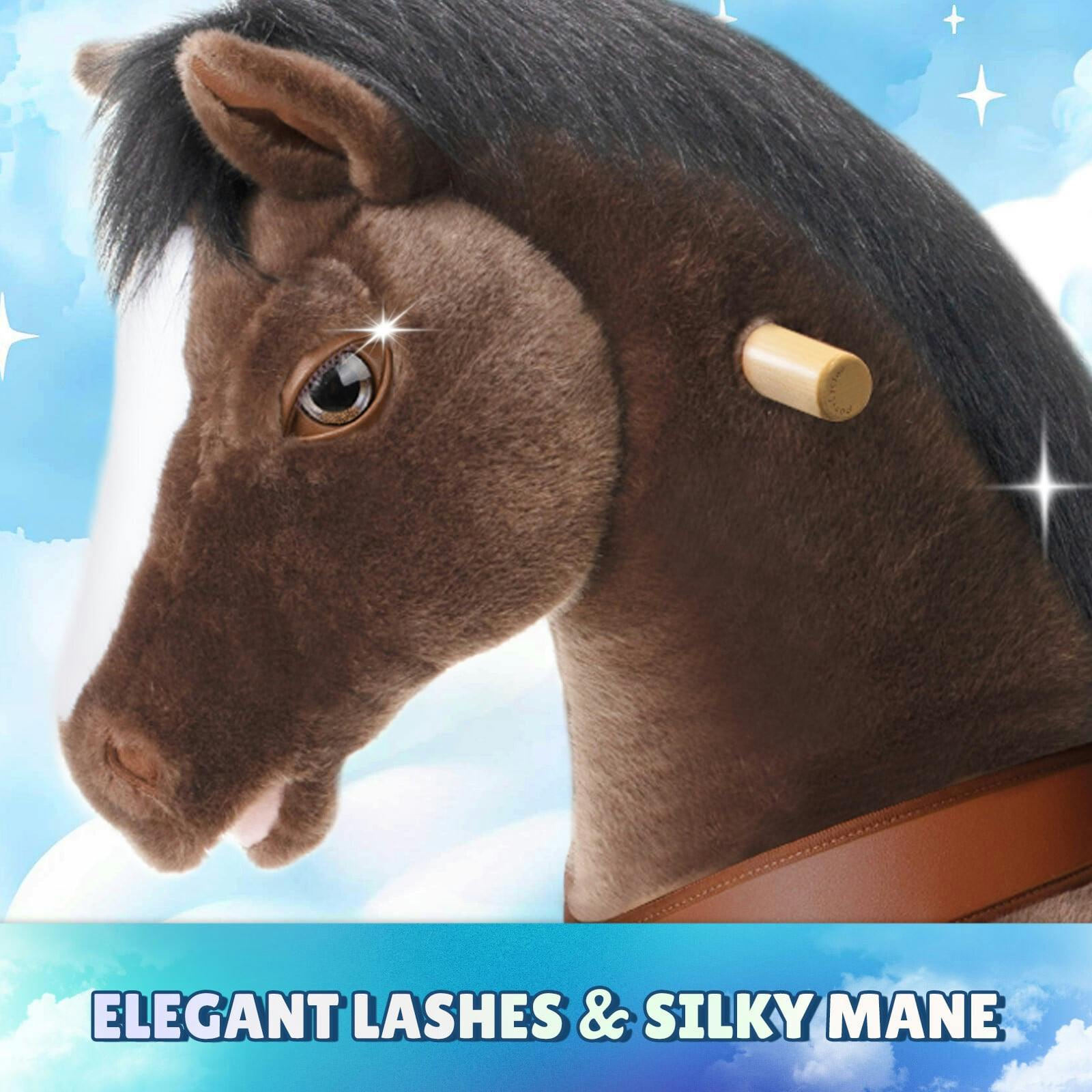 Model Y® Horse Ride-On Toy Age 3–4 – Chocolate Brown