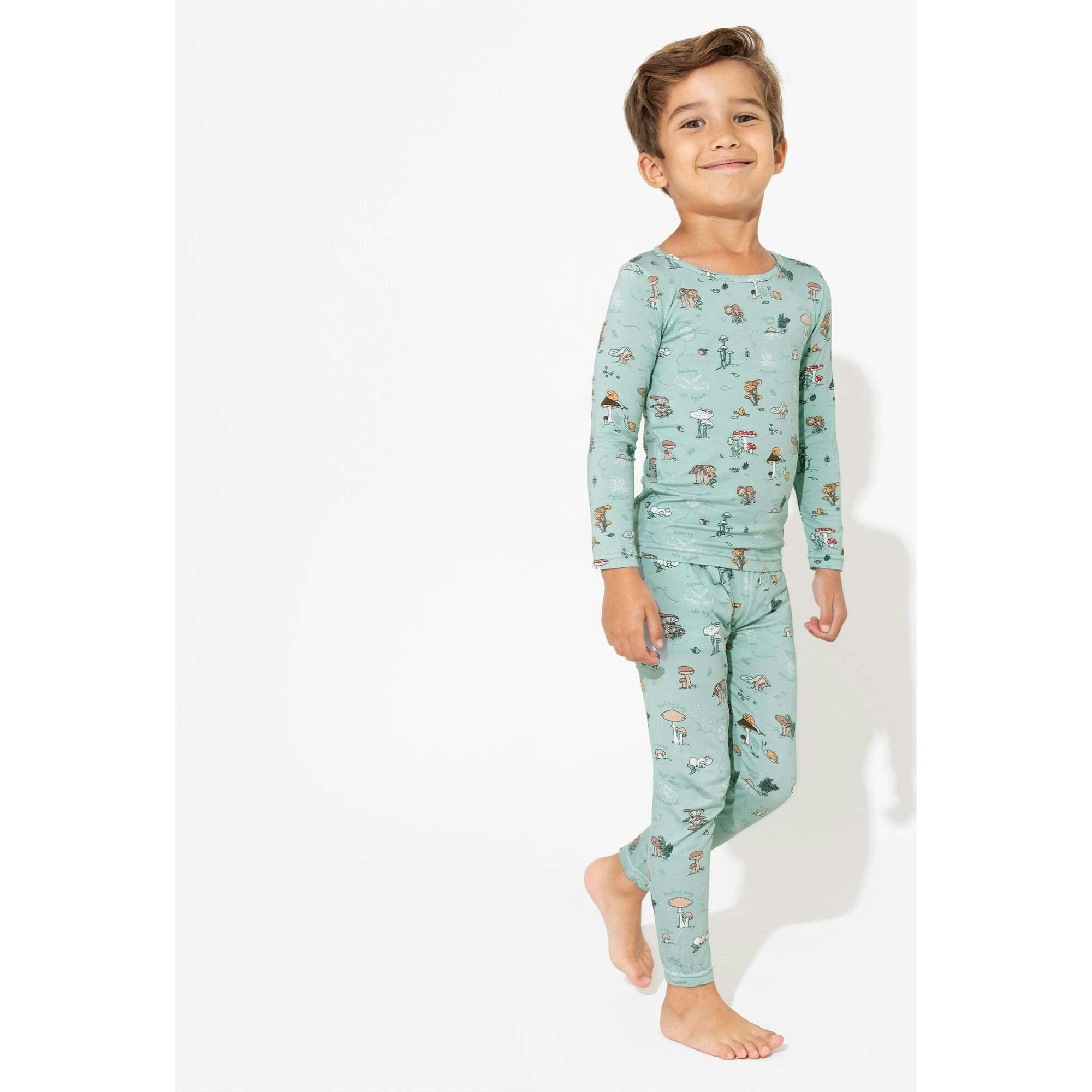 Mushroom Cycle Bamboo Kids Pajamas