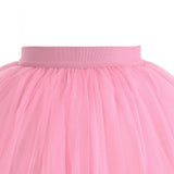 Pink Layered Tulle Skirt