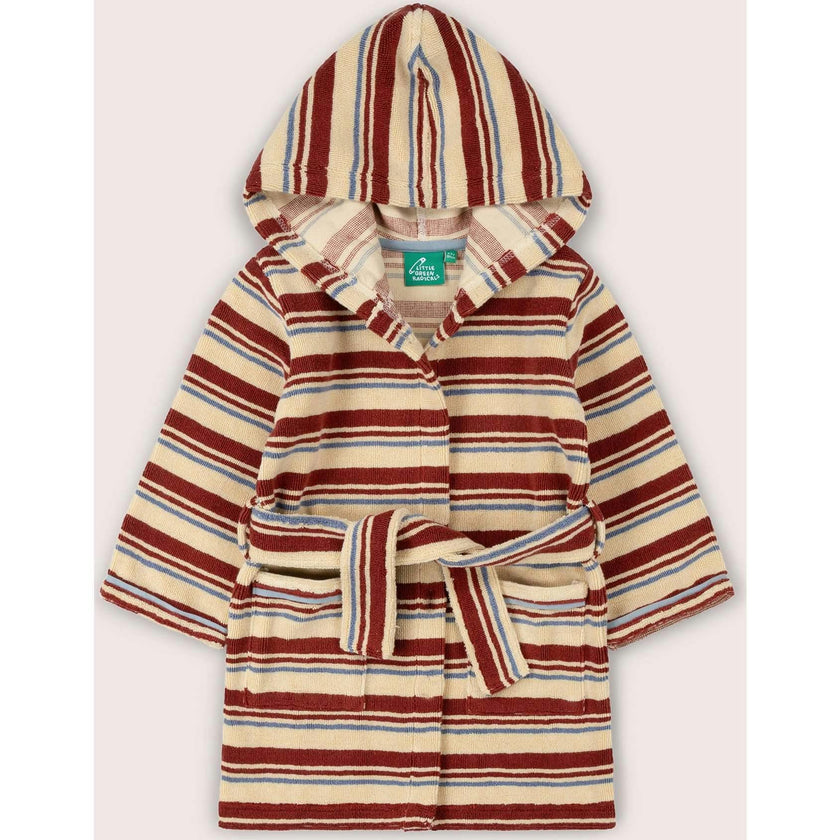 Beach Stripe Towelling Robe., Multi