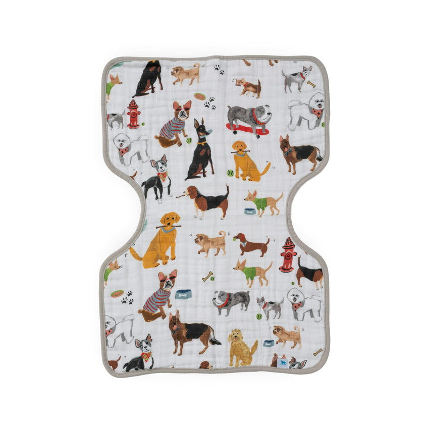 Cotton Muslin Burp Cloth - Woof