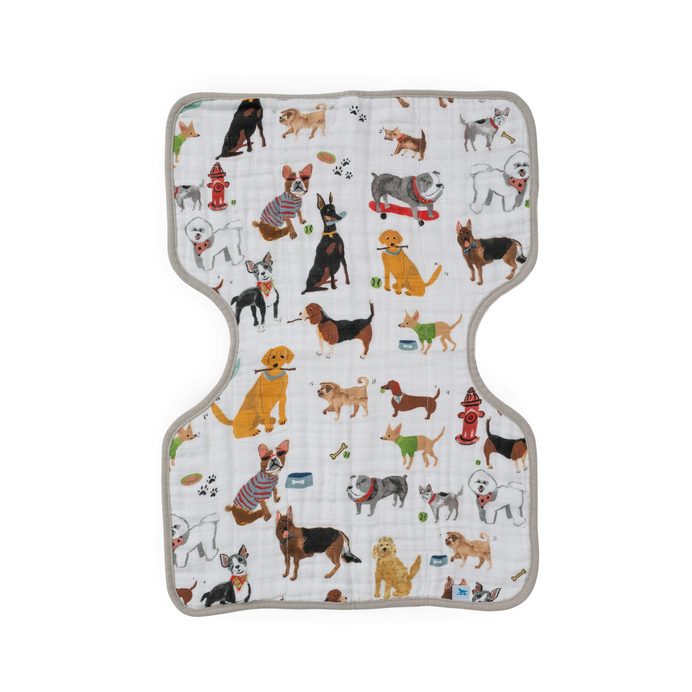 Cotton Muslin Burp Cloth - Woof