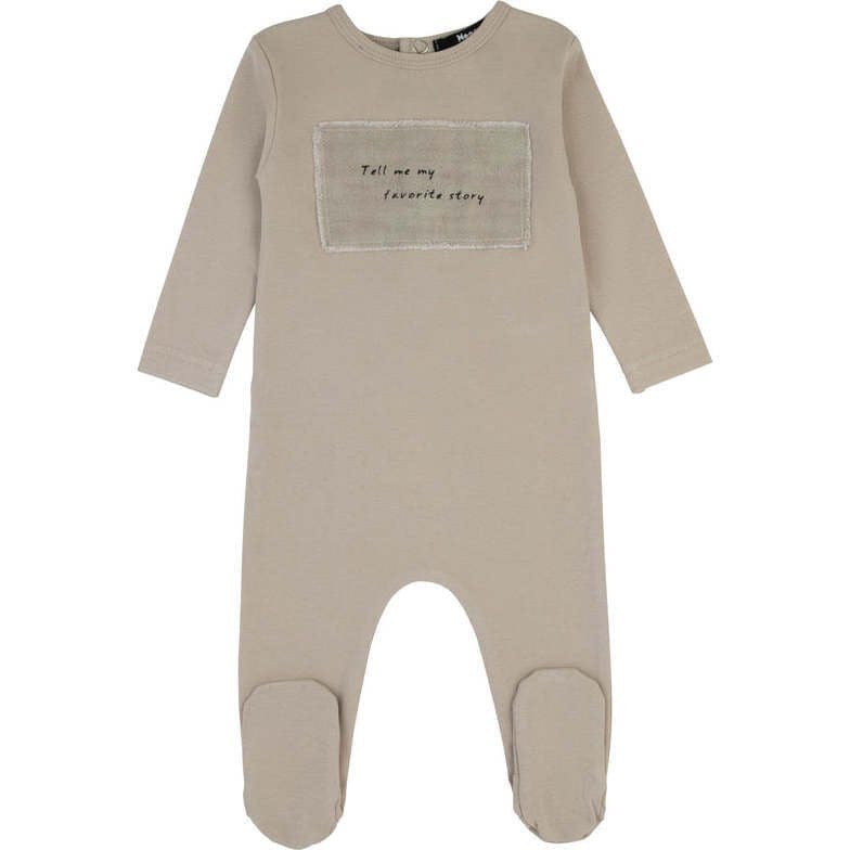 Linen Patch Footie