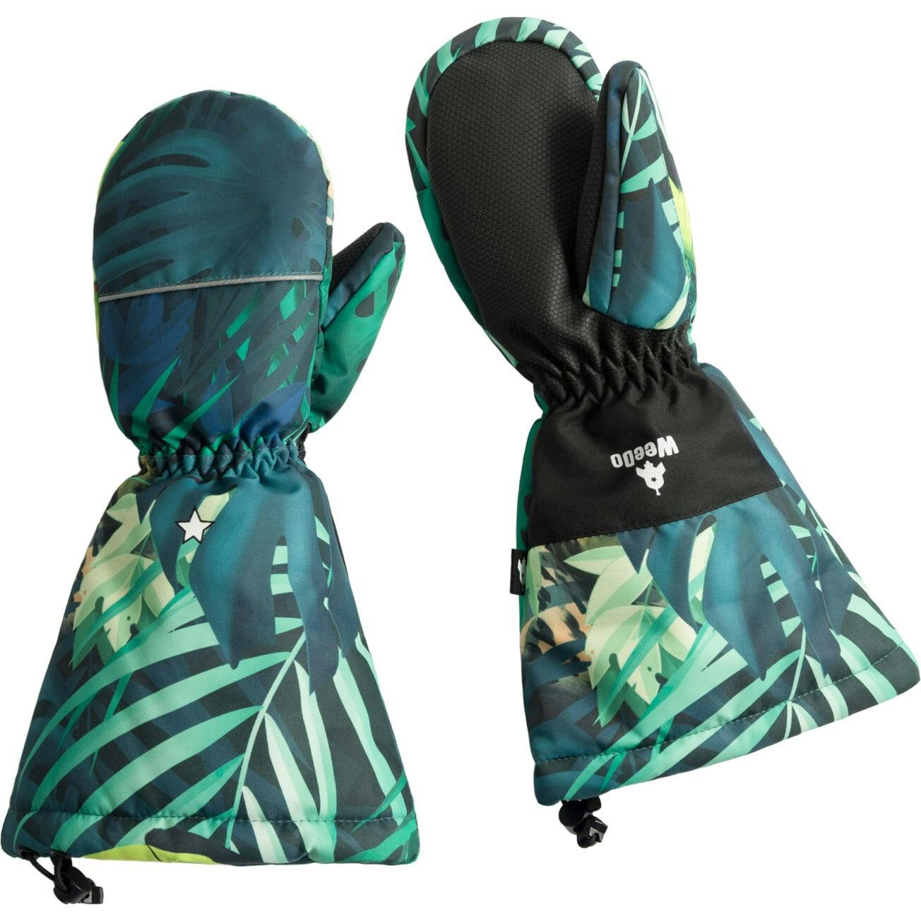 Cosmo Jungle Elastic Long Cuff Mittens, Prints