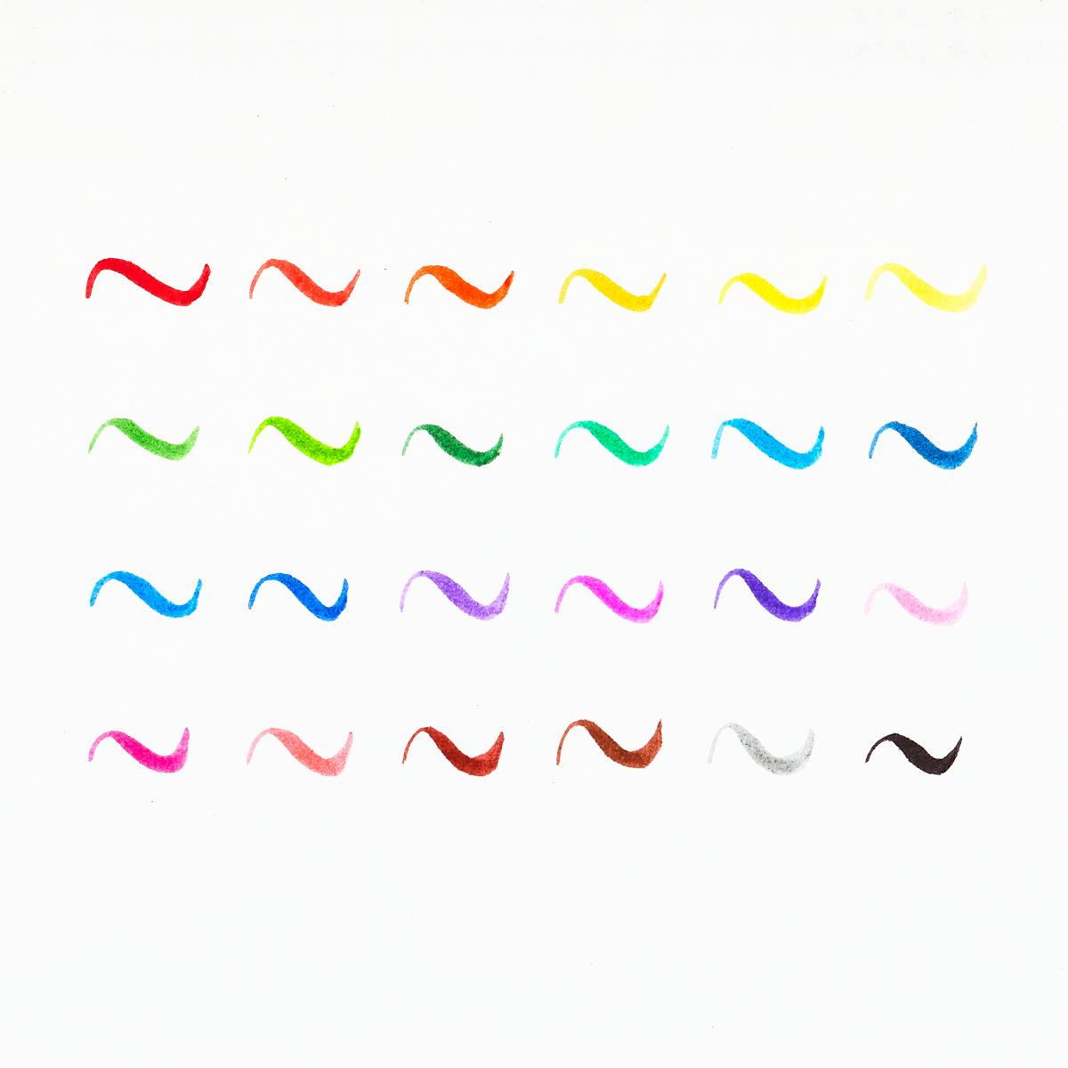 Brilliant Brush Markers - Reusable Case - Set of 12