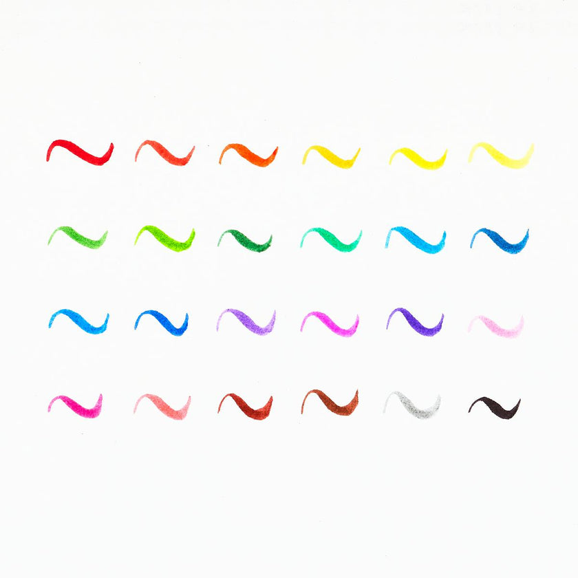 Brilliant Brush Markers - Reusable Case - Set of 12