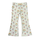 Girls Flare Pants in Meadow Bloom
